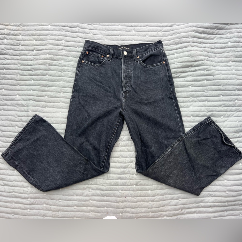 Denim Forum High Waist Black Jeans